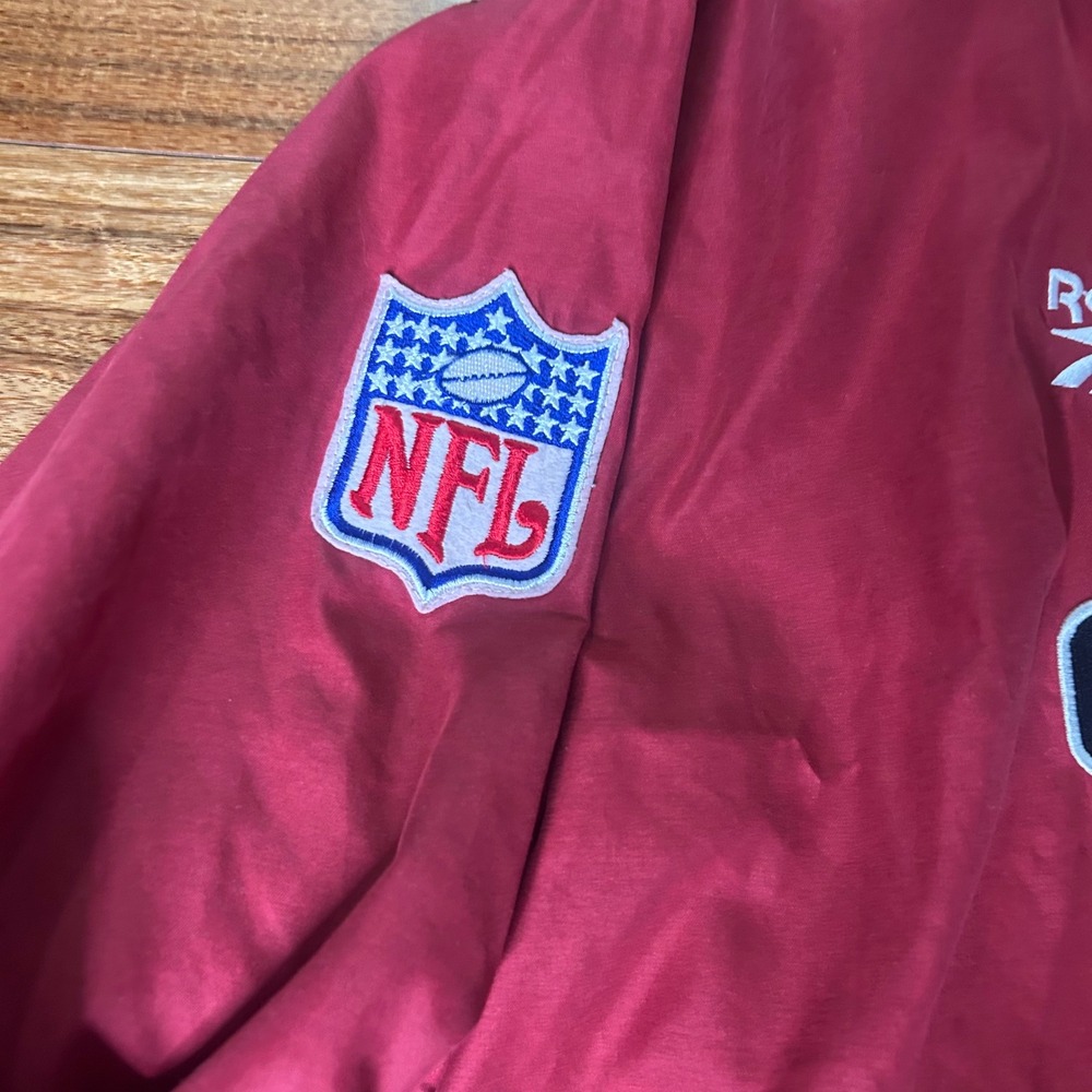 Reebok Cardinals NFL Pro Line Pullover Jacket Vintage Football‎ XL - Picture 2 of 8